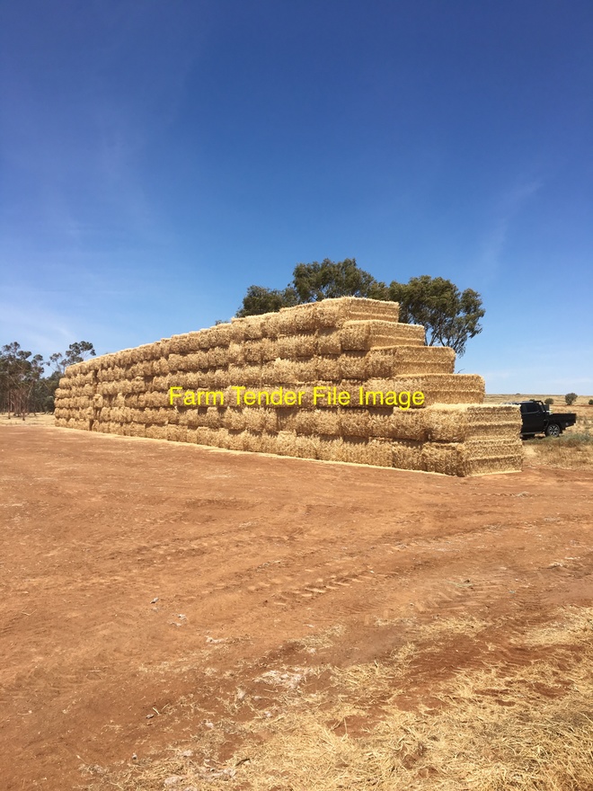 500mt Oaten Hay 600kg 8x4x3 Bales Farm Tender